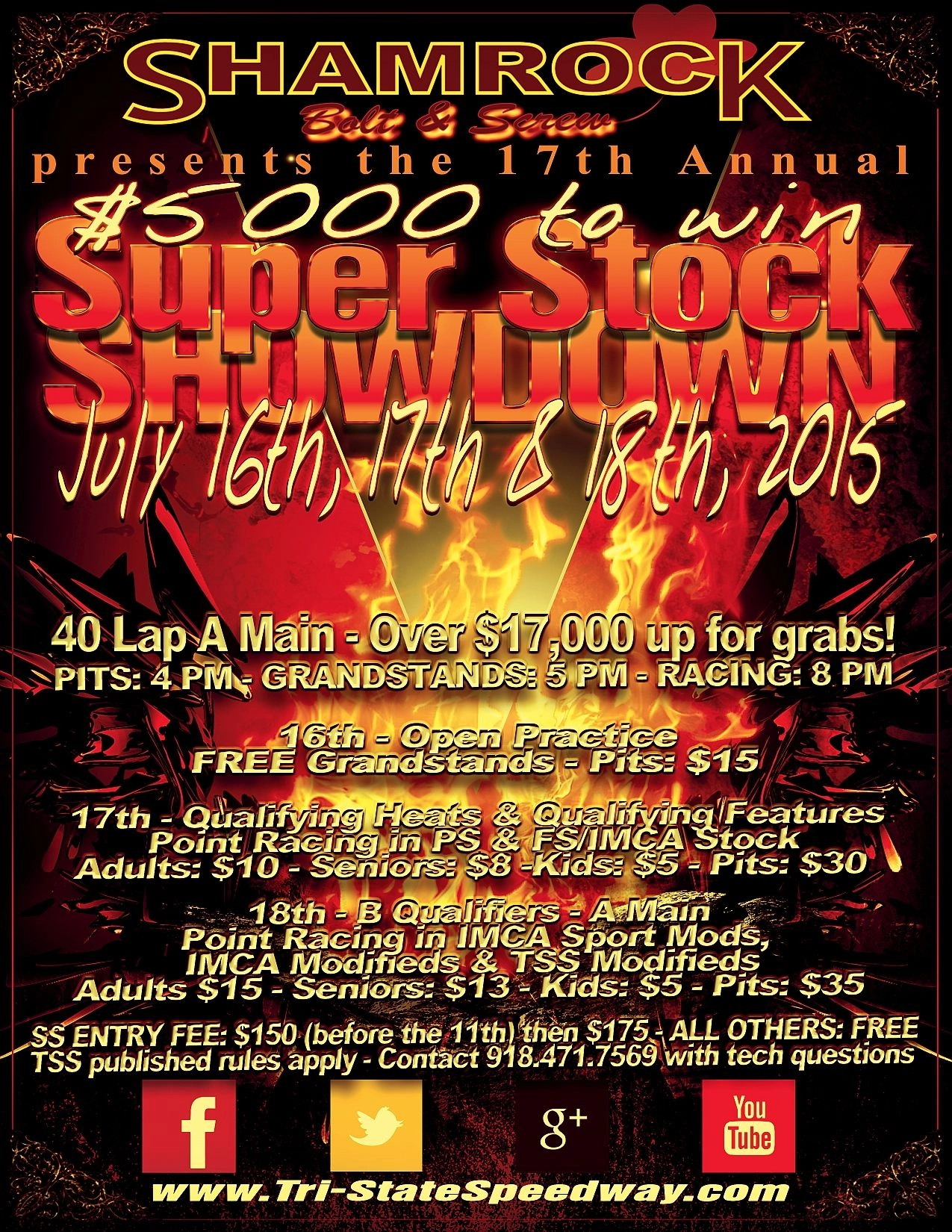 17th Annual Super Stock Showdown presented by Shamrock Bolt & Screw