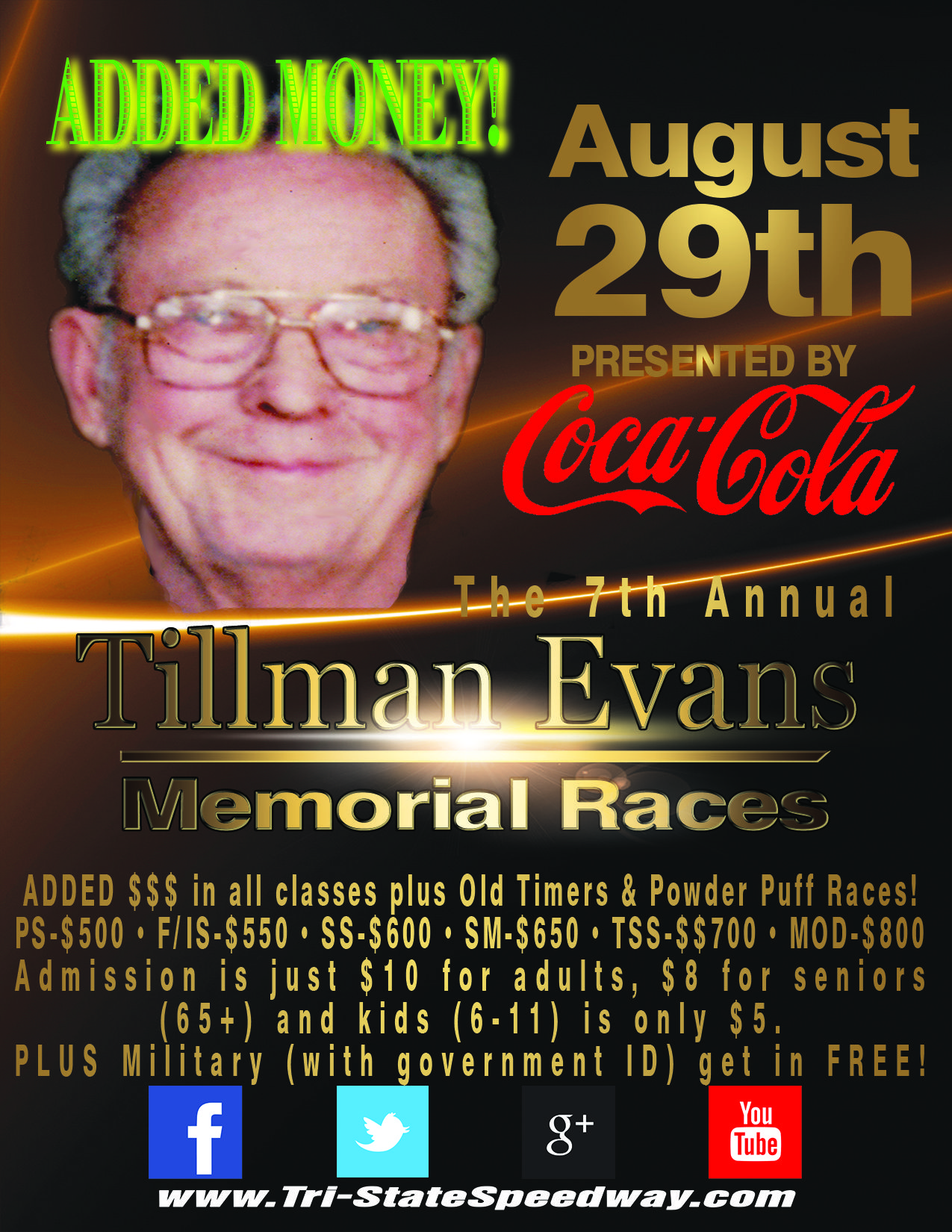 7th Annual Tillman Evans Memorial Races