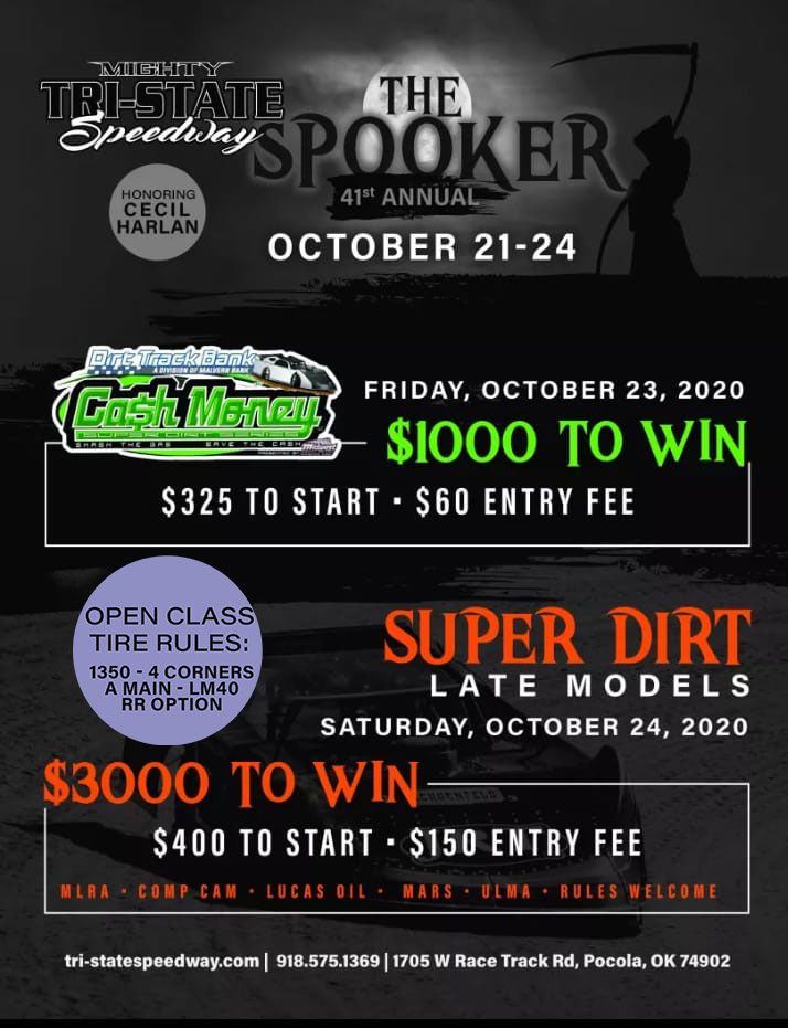 Spooker Late Model flyer Spooker Late Model flyer