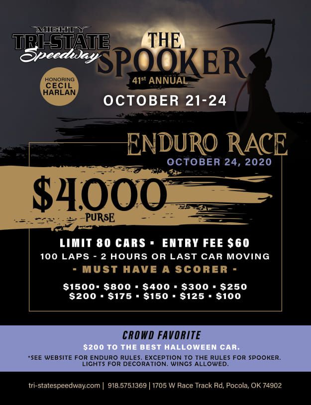 Spooker Enduro flyer Spooker Enduro flyer