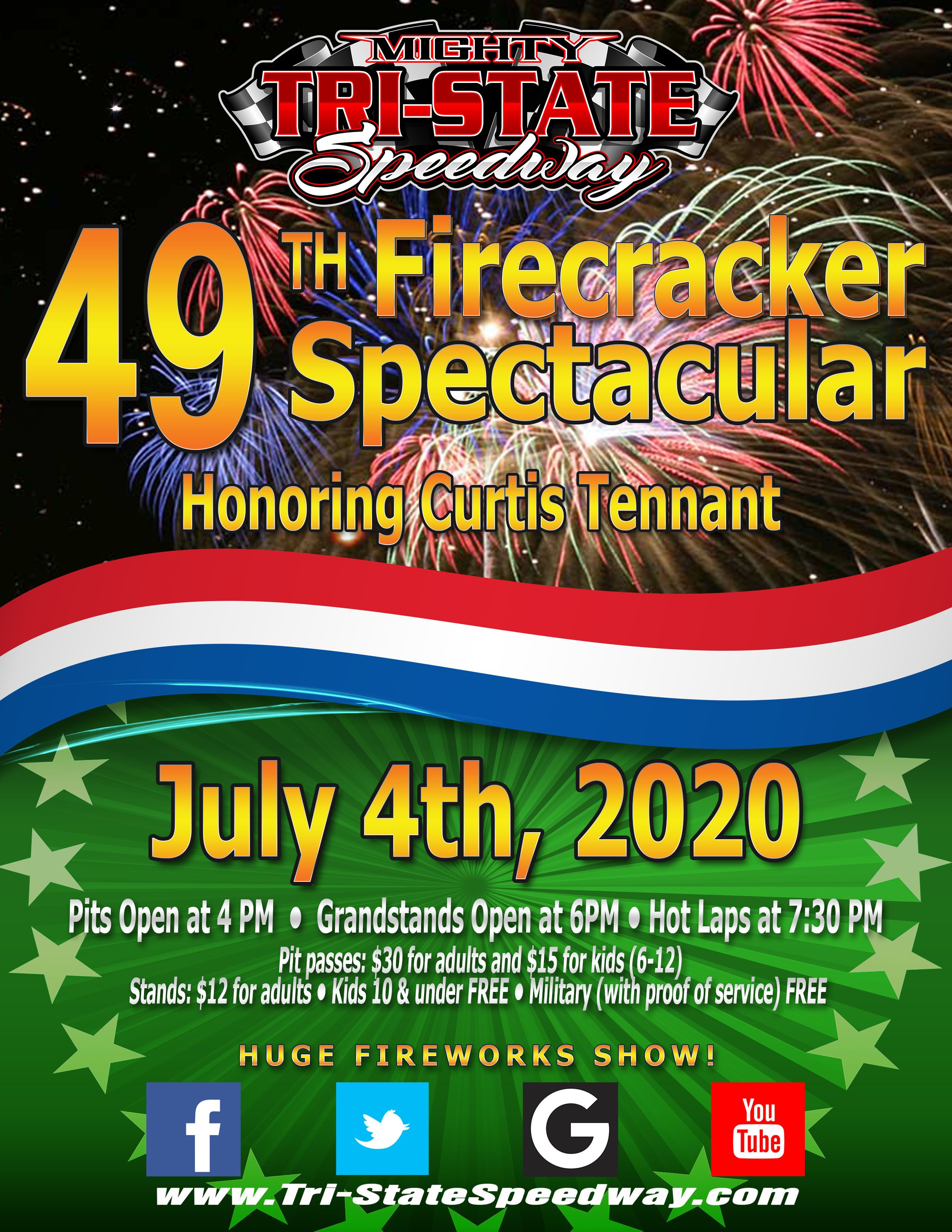 49th Annual Firecracker Spectacular Honoring Curtis Tennant