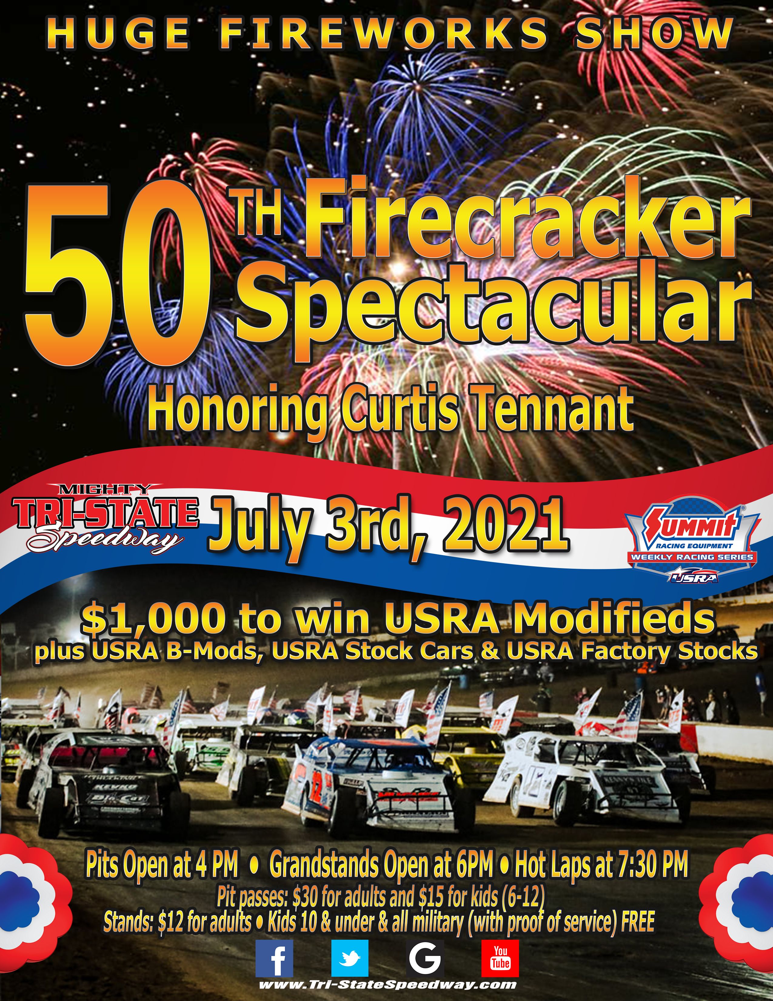 50th Annual Firecracker Spectacular honoring Curtis Tennant