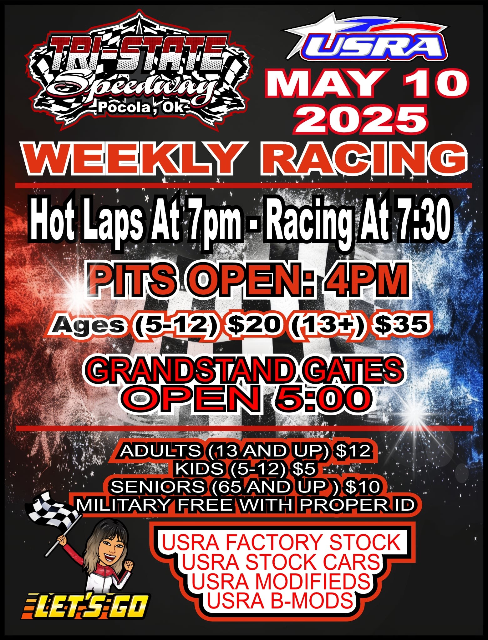Mother's Day Special & USRA Weekly Point Racing